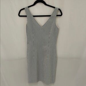 Theory Seersucker Sleeveless Dress